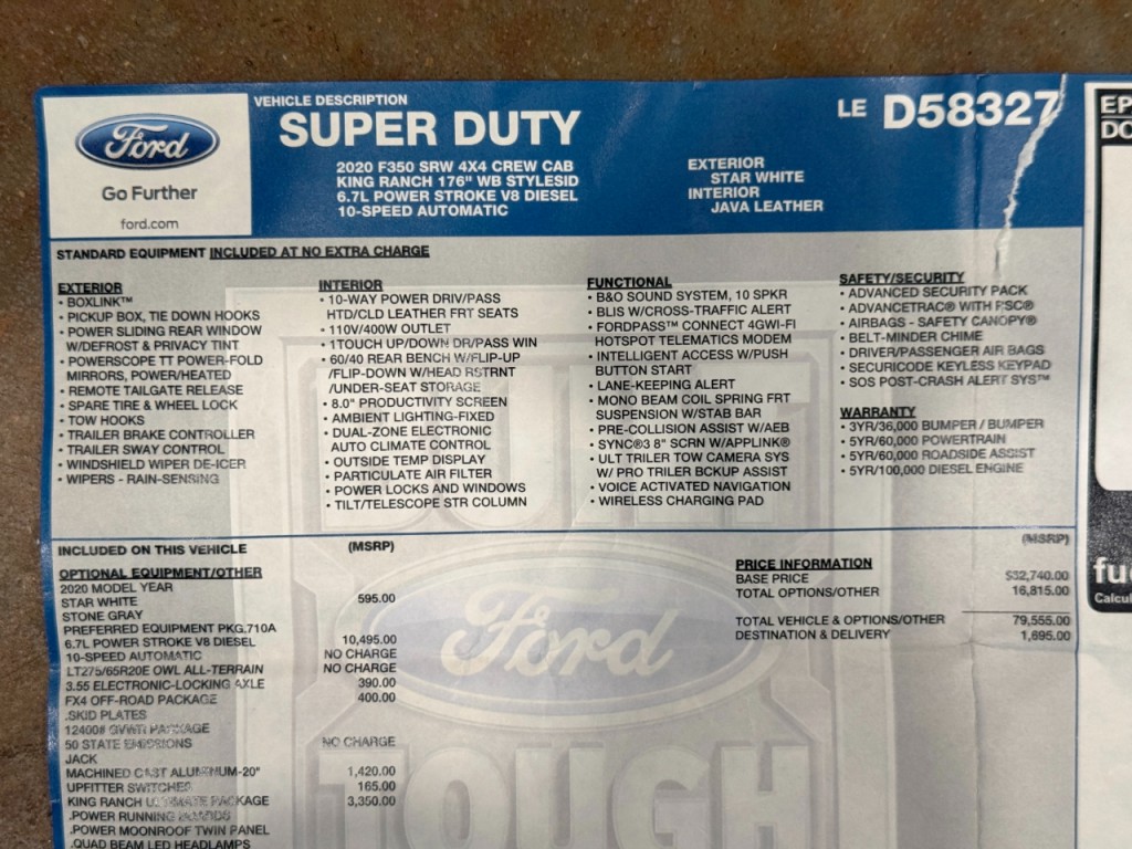 2020 Ford F-350 Image 79