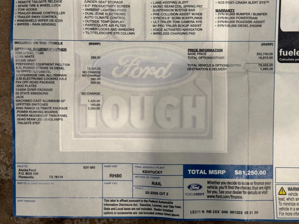 2020 Ford F-350 Image 80