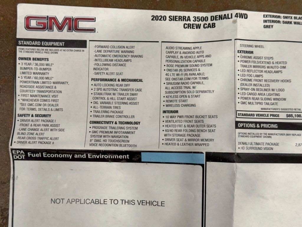 2020 GMC Sierra 3500 Image 83