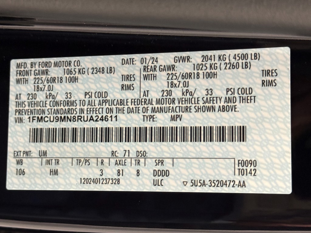2024 Ford Escape Image 28