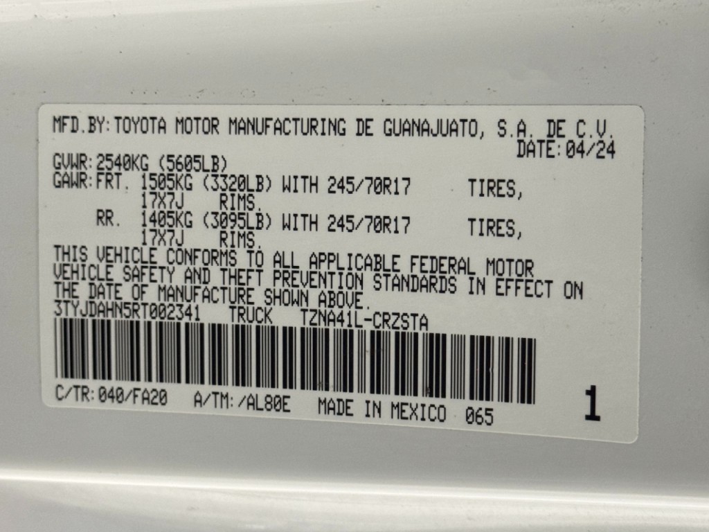 2024 Toyota Tacoma Image 57