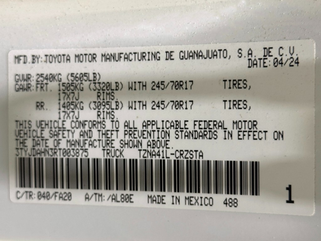 2024 Toyota Tacoma Image 31