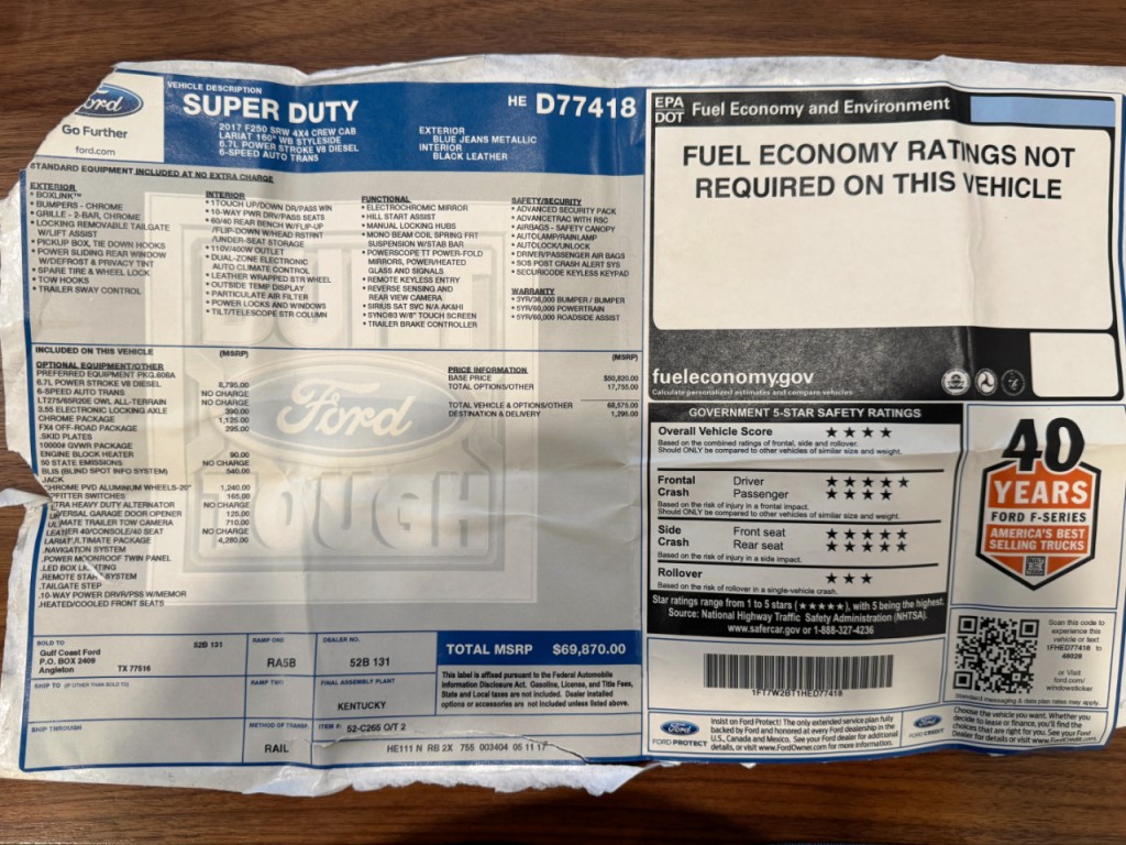 2017 Ford F-250 Image 80