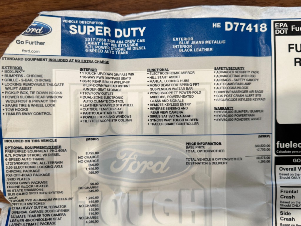 2017 Ford F-250 Image 81