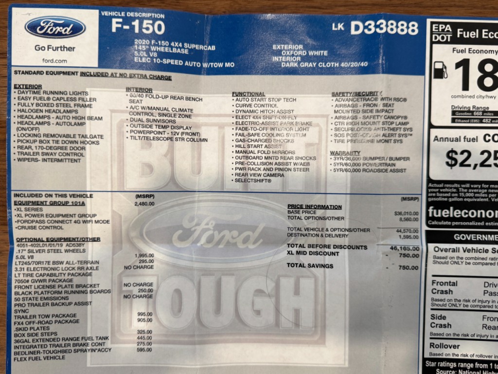 2020 Ford F-150 Image 68