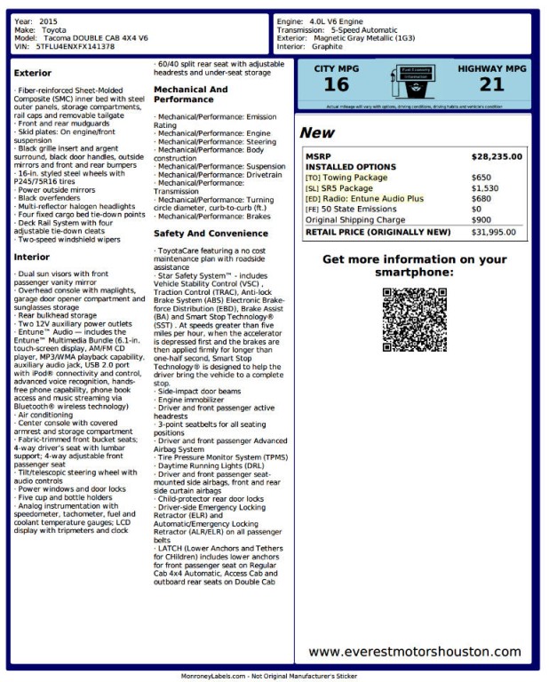 2015 Toyota Tacoma Image 4