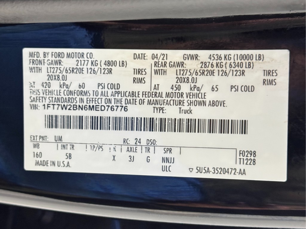 2021 Ford F-250 Image 77