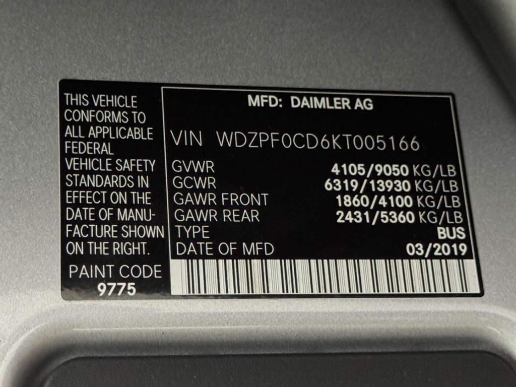 2019 Mercedes-Benz Sprinter Image 17