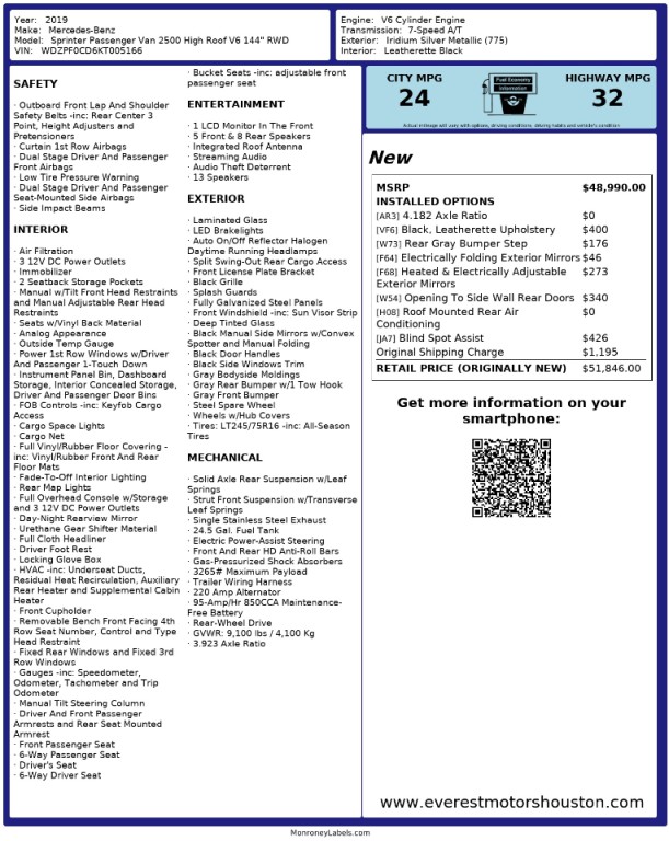 2019 Mercedes-Benz Sprinter Image 18
