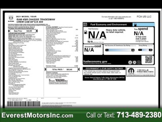 Image for 2021 RAM 4500 TRADESMAN CC FLATBED 6.7L DIESEL AISIN 1OWNER ID: 7128135
