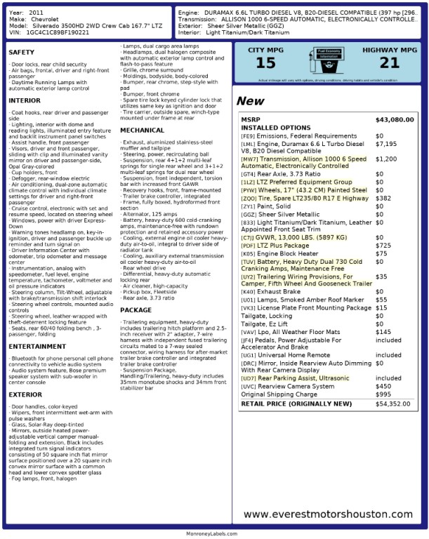 2011 Chevrolet Silverado 1500 Image 53