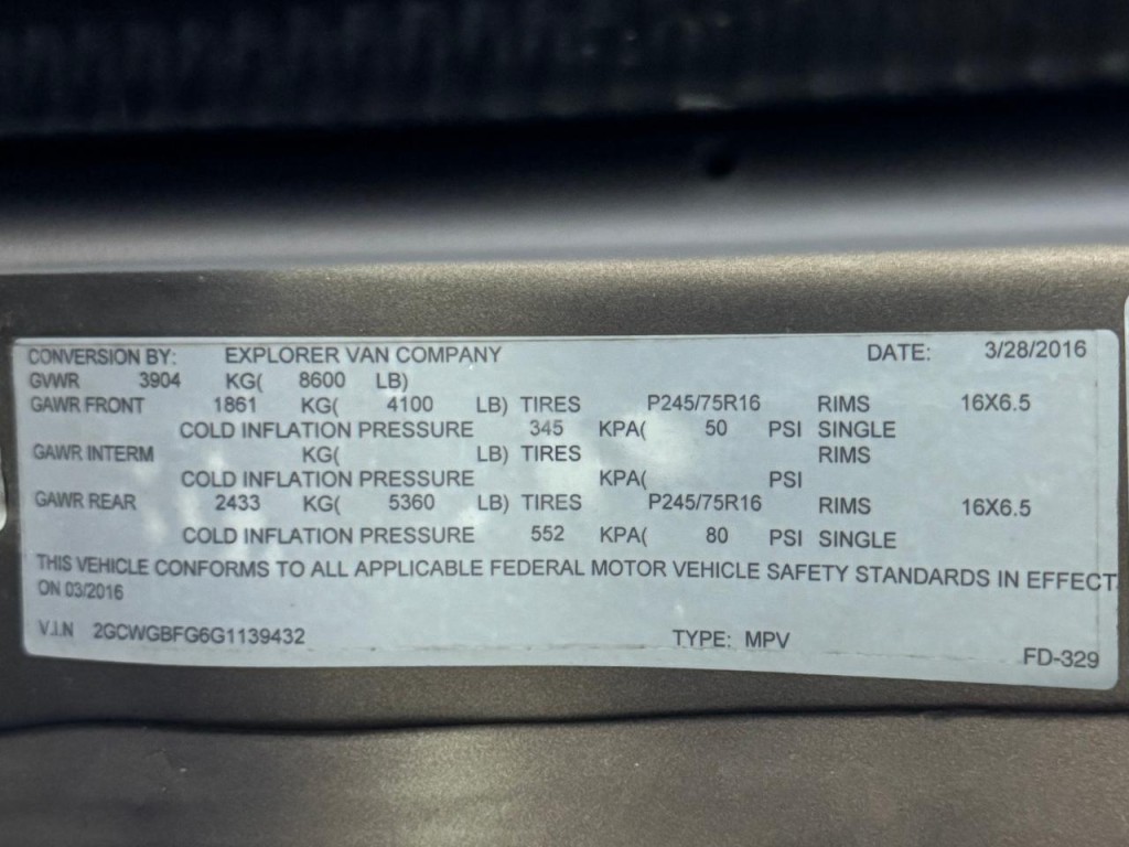 2016 Chevrolet Express Image 49