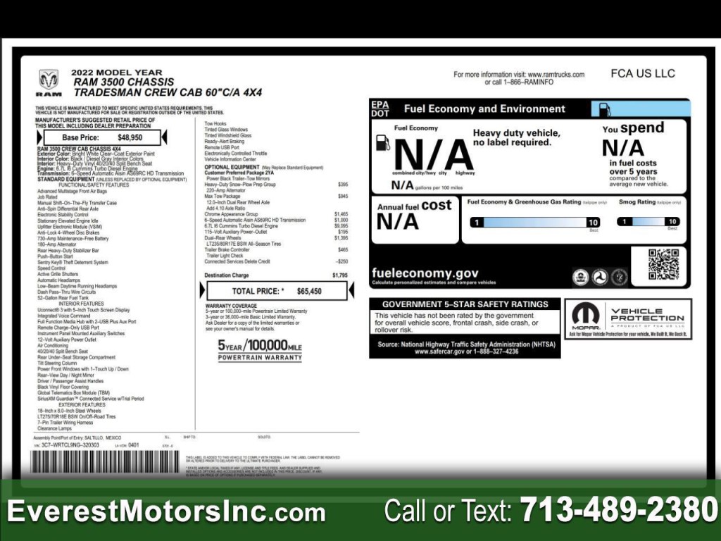 2022 RAM 3500 Image 1