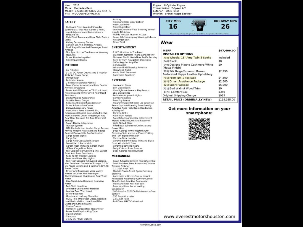 2015 Mercedes-Benz S-Class Image 68