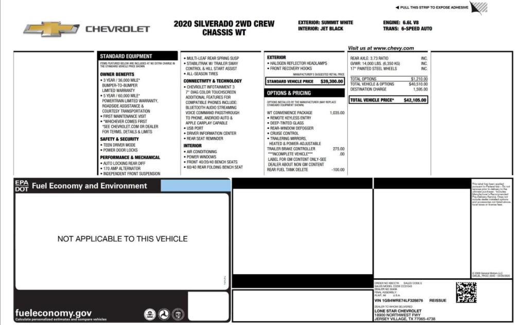 2020 Chevrolet Silverado 1500 Image 4