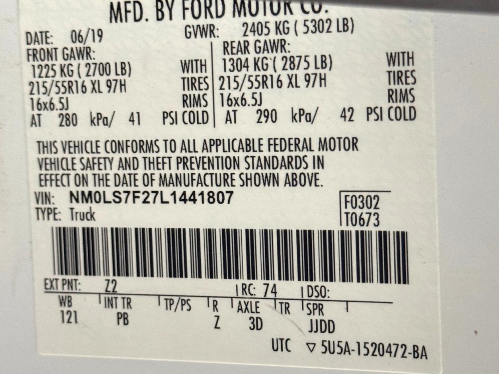 2020 Ford Transit Connect Image 50