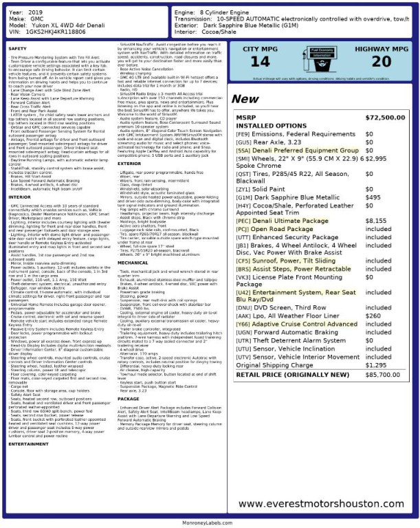 2019 GMC Yukon Image 68