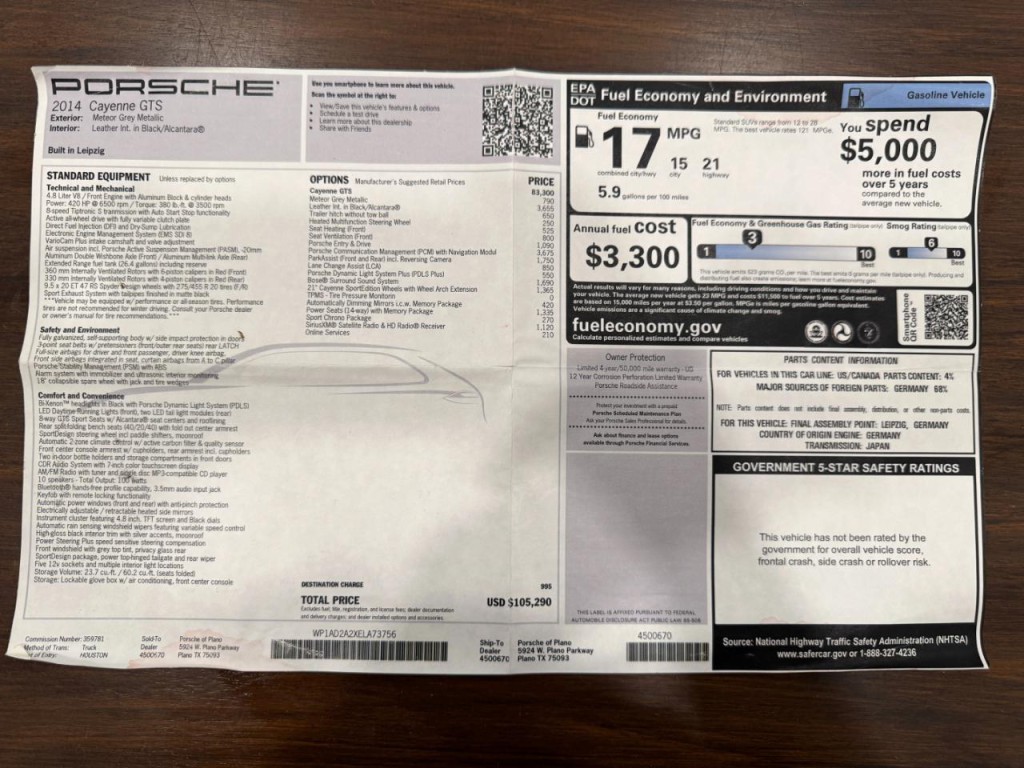 2014 Porsche Cayenne Image 71