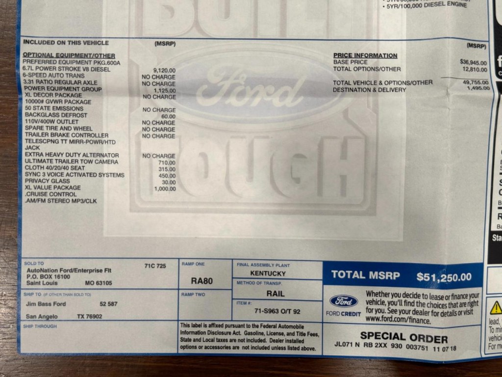 2019 Ford F-250 Image 73