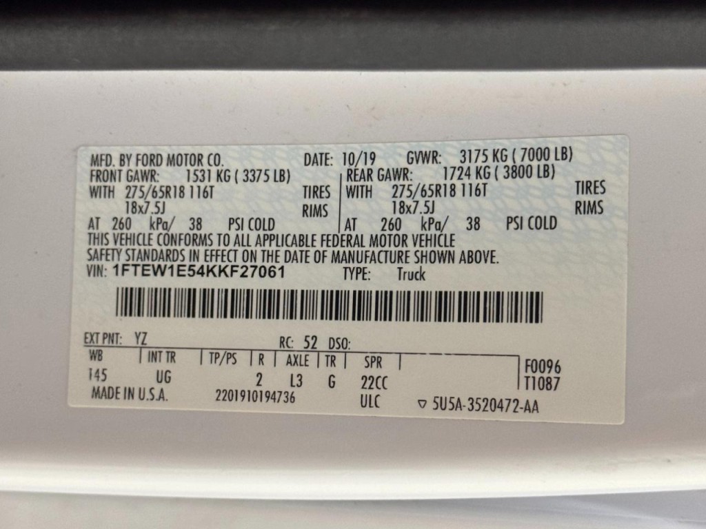 2019 Ford F-150 Image 56