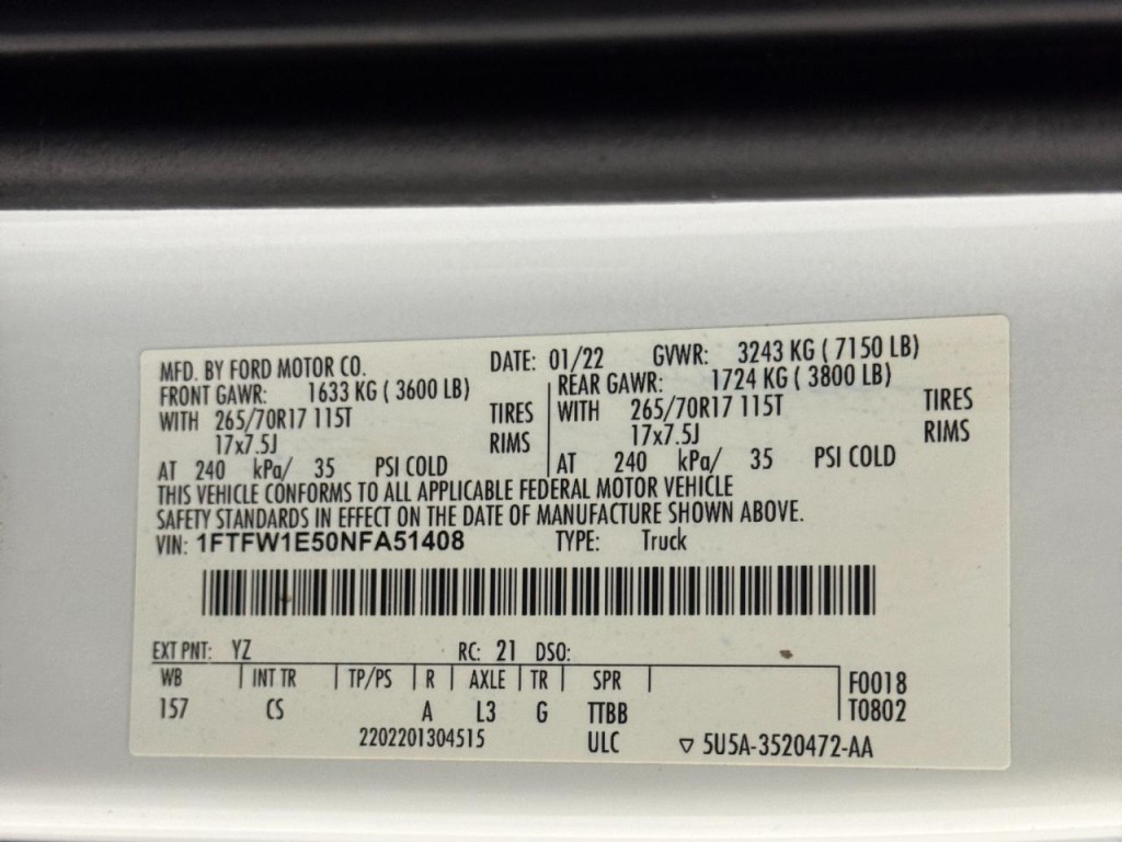 2022 Ford F-150 Image 73