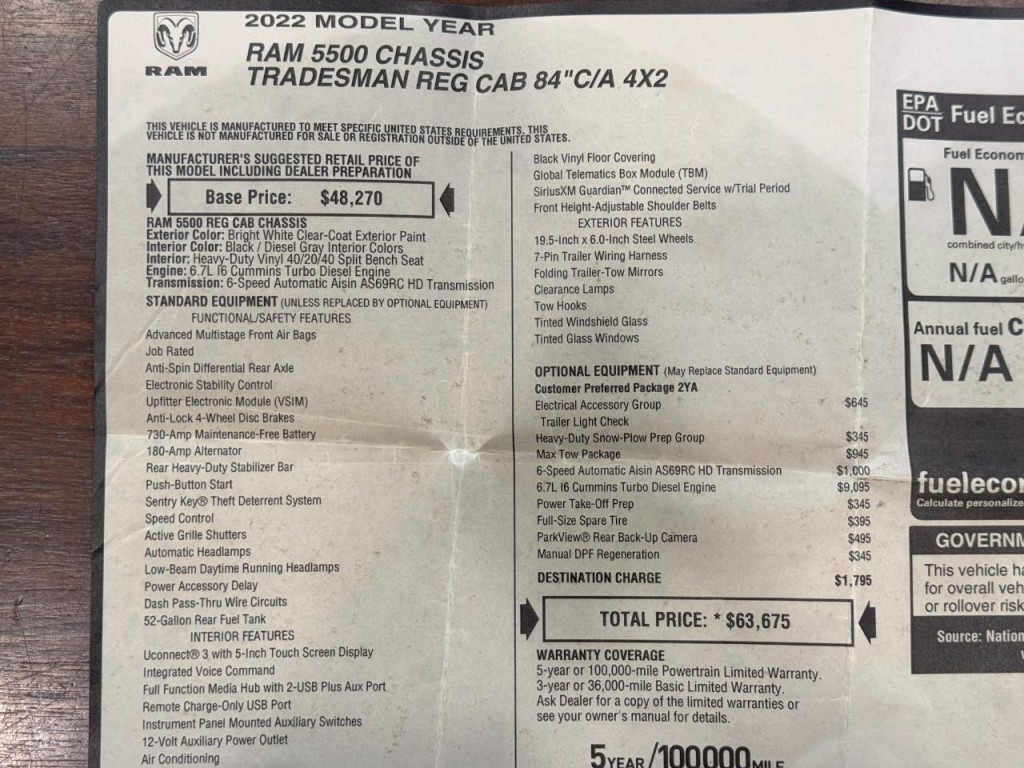 2022 RAM 5500 Image 47