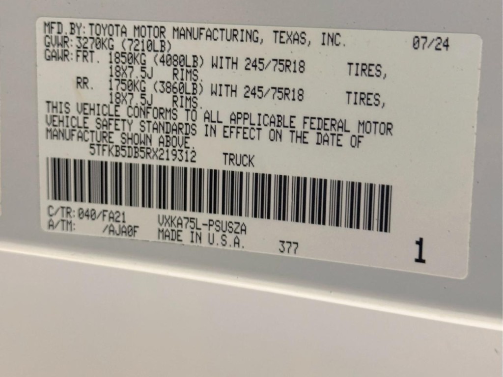 2024 Toyota Tundra Image 51