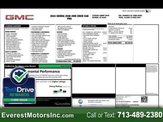 Image for 2024 GMC Sierra 2500 SIERRA PRO CREWCAB SHORT 6.6L V8 DIESEL 1OWNER ID: 7520659
