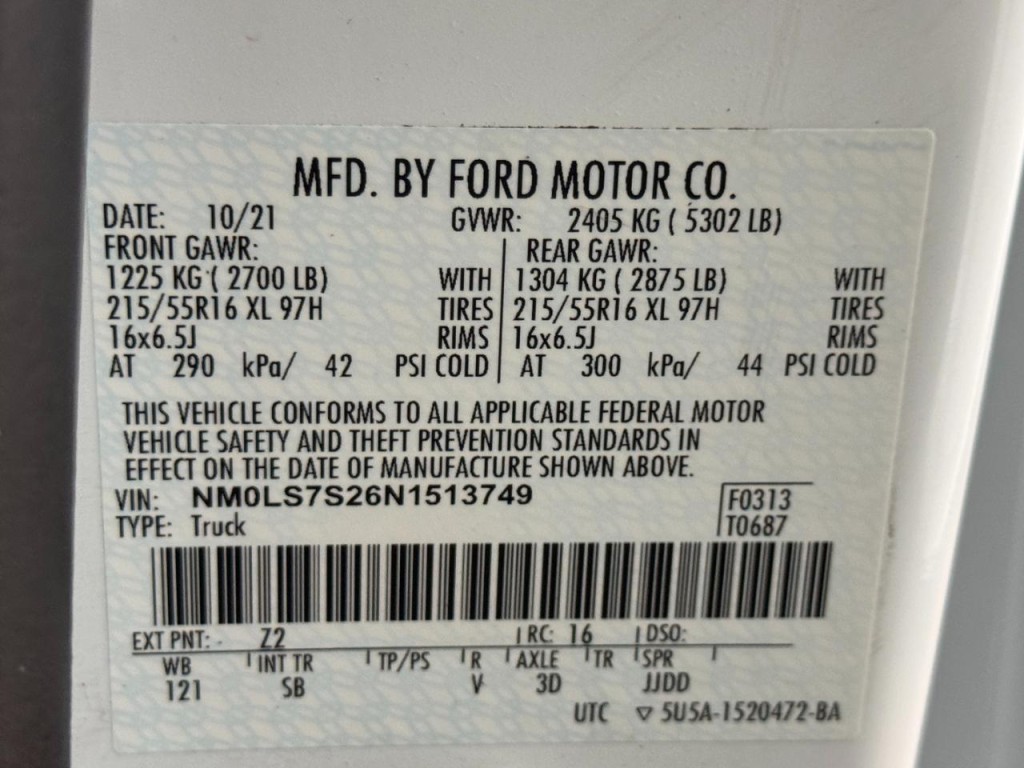 2022 Ford Transit Connect Image 48