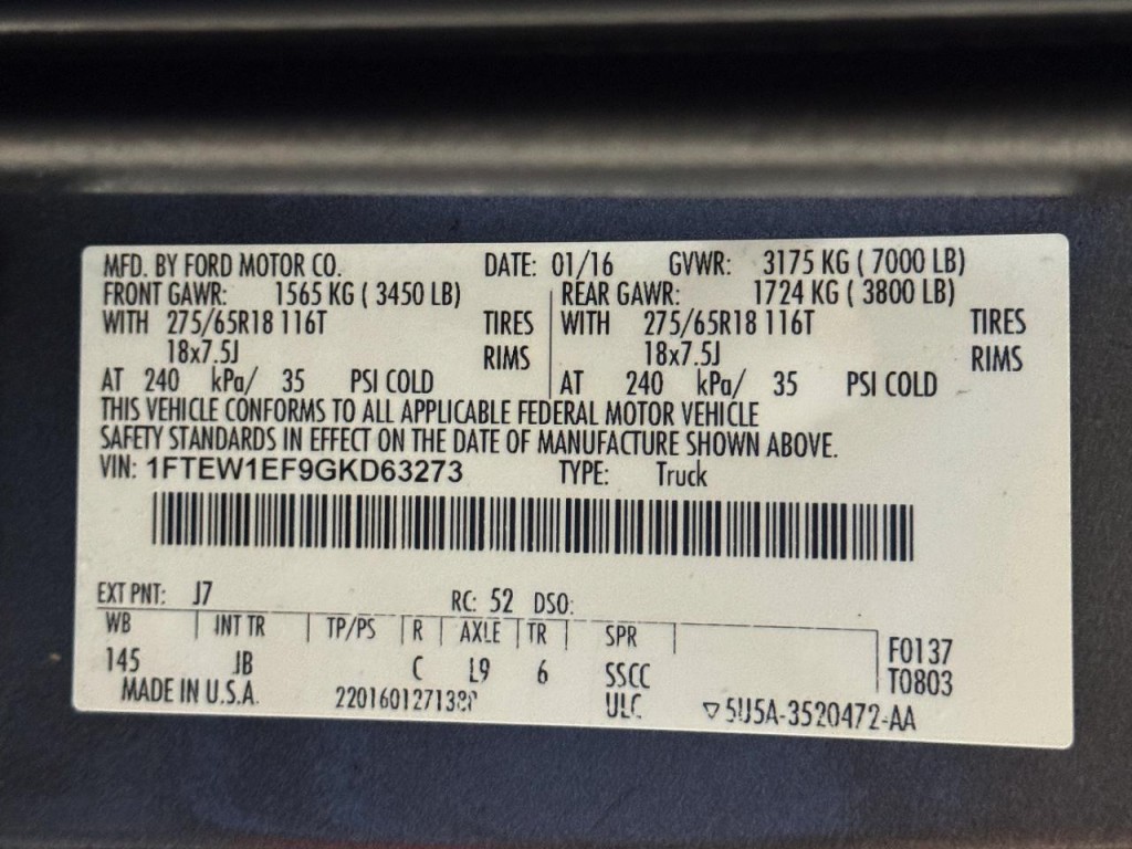 2016 Ford F-150 Image 56