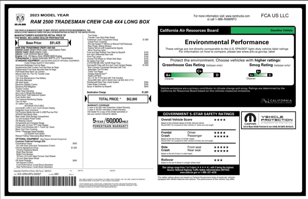 2023 RAM 2500 Image 2