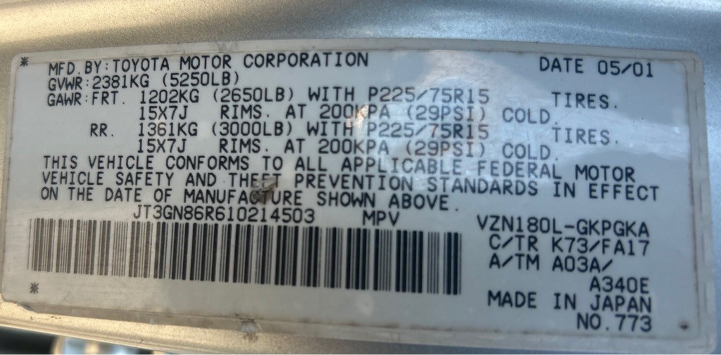 2001 Toyota 4Runner Image 9