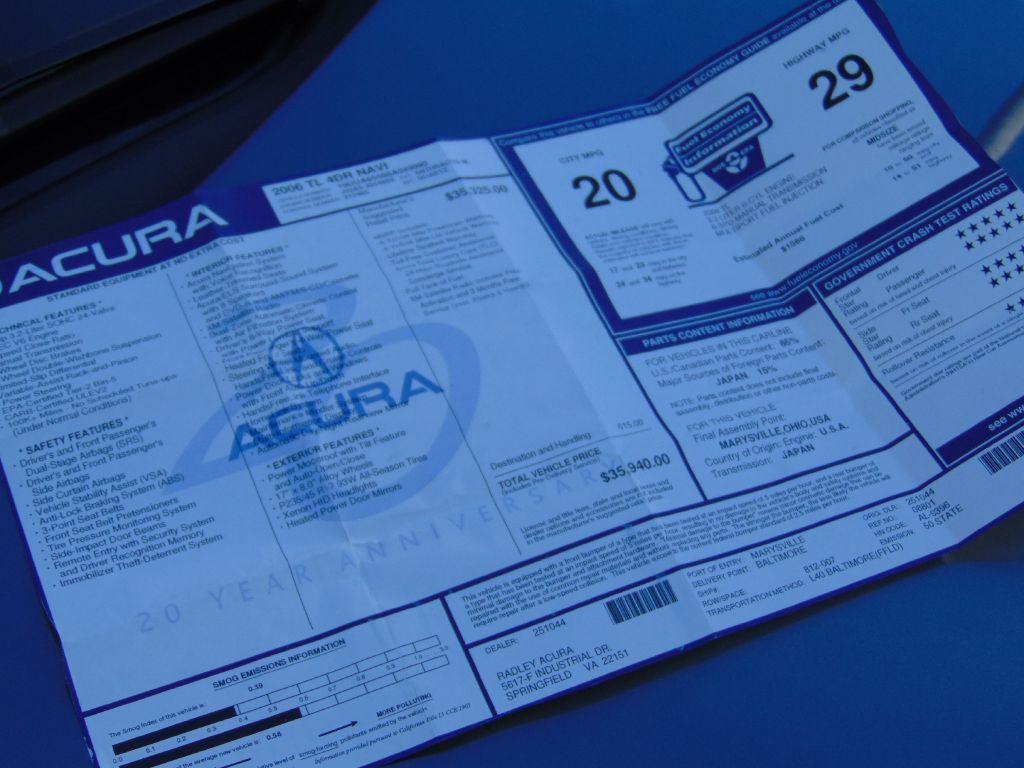 2006 Acura TL Image 39