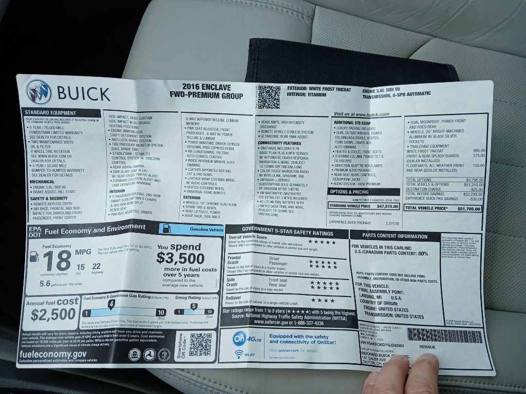 2016 Buick Enclave Image 10