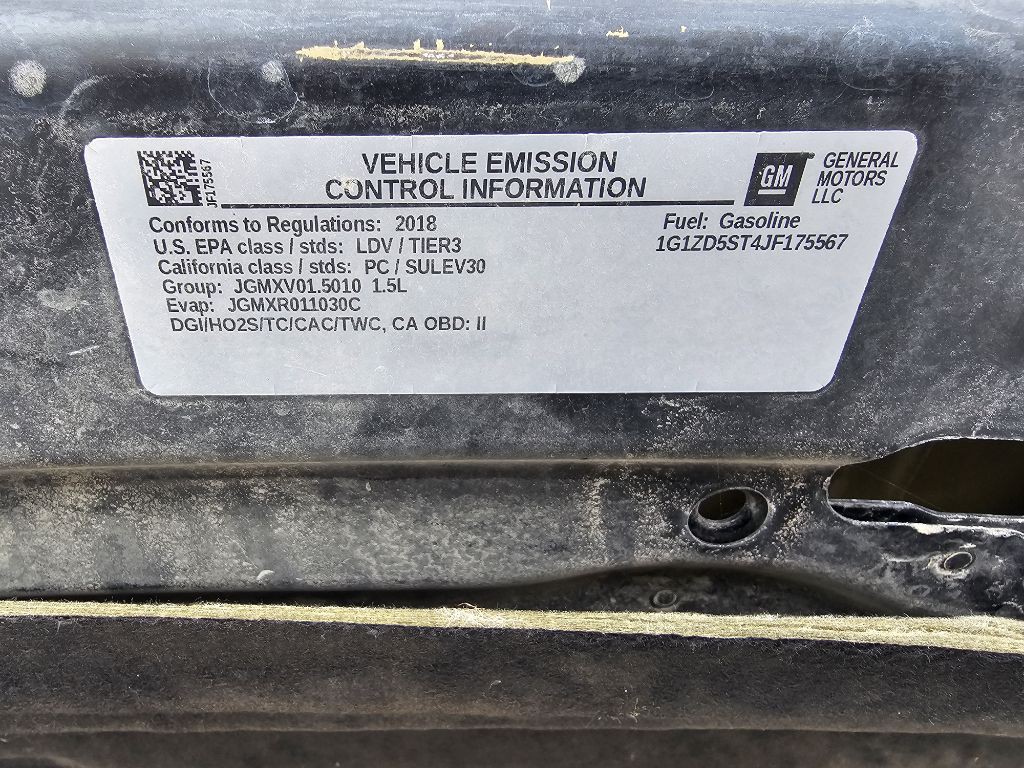 2018 Chevrolet Malibu Image 12