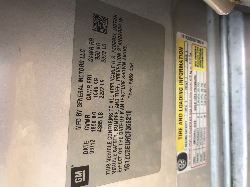 2012 Chevrolet Malibu Image 12