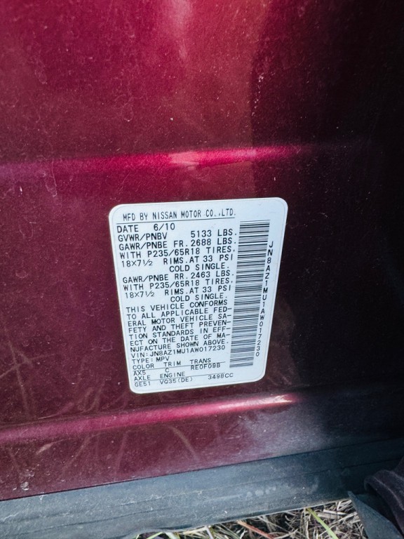 2010 Nissan Murano Image 11