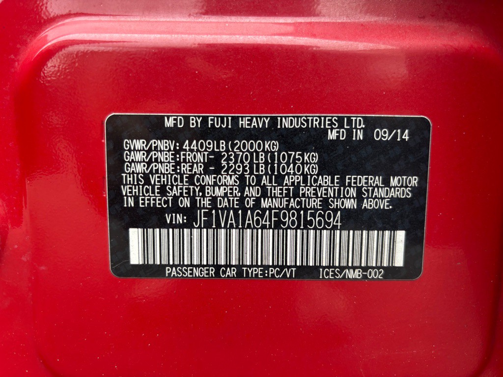 2015 Subaru WRX Image 28