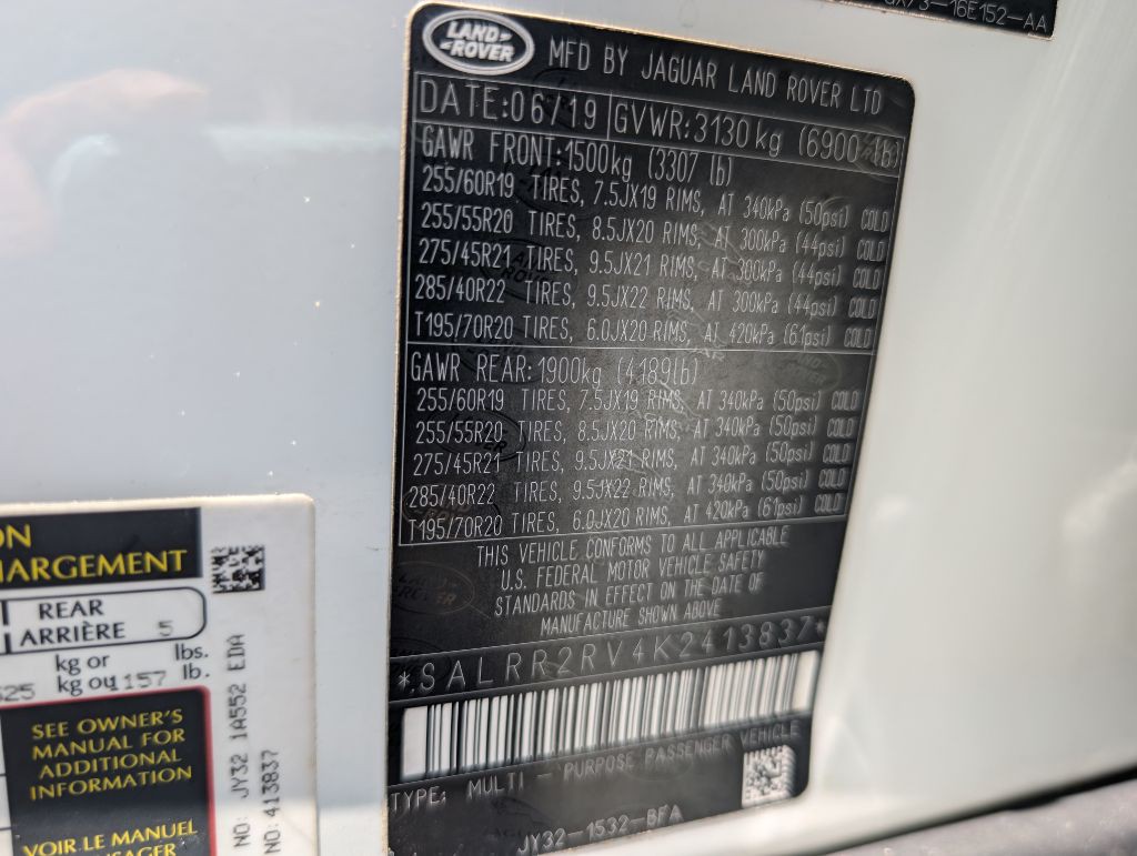 2019 Land Rover Discovery Image 47