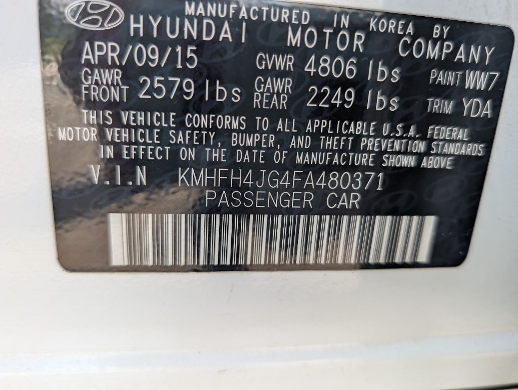 2015 Hyundai Azera Image 37
