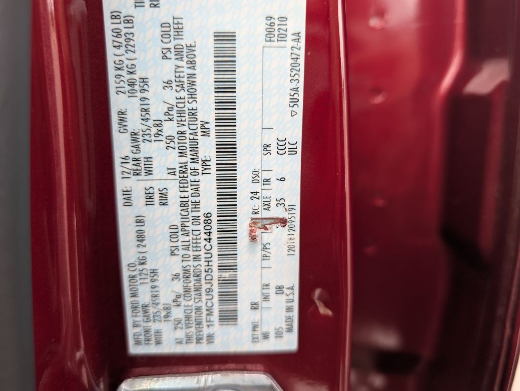 2017 Ford Escape Image 38