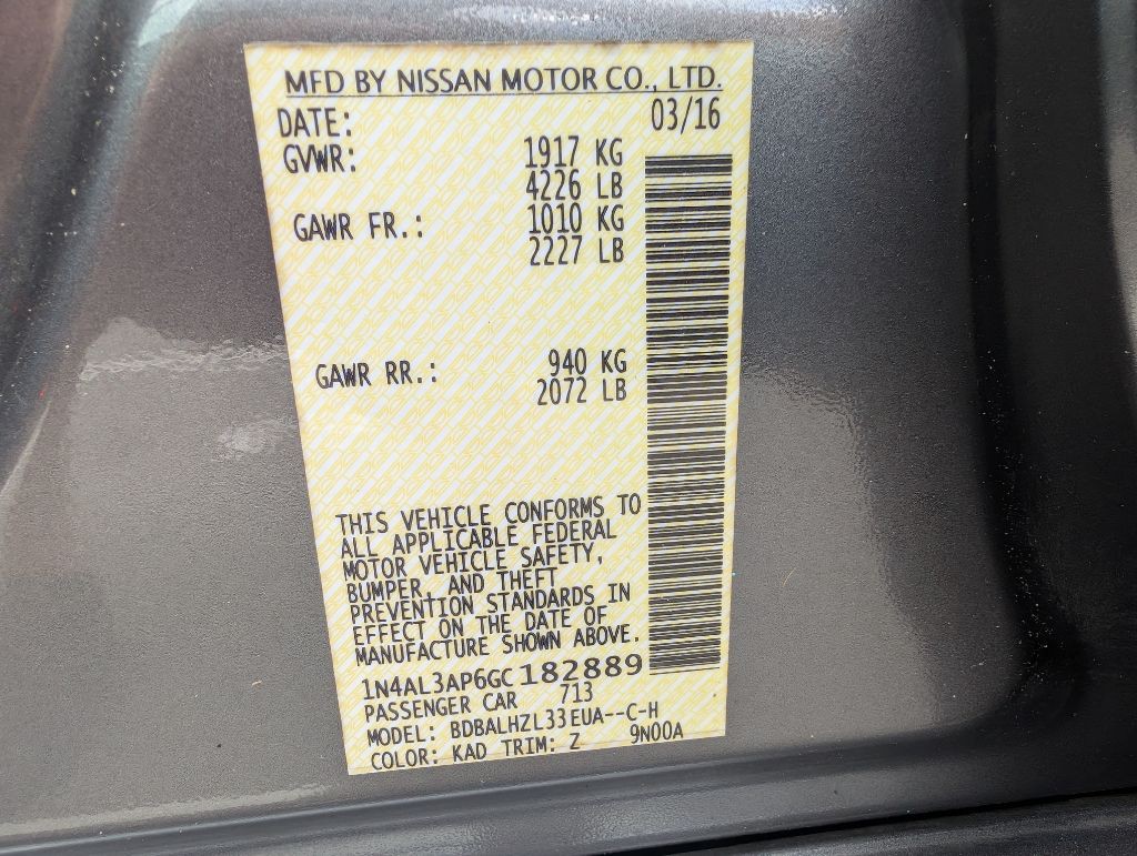 2016 Nissan Altima Image 39