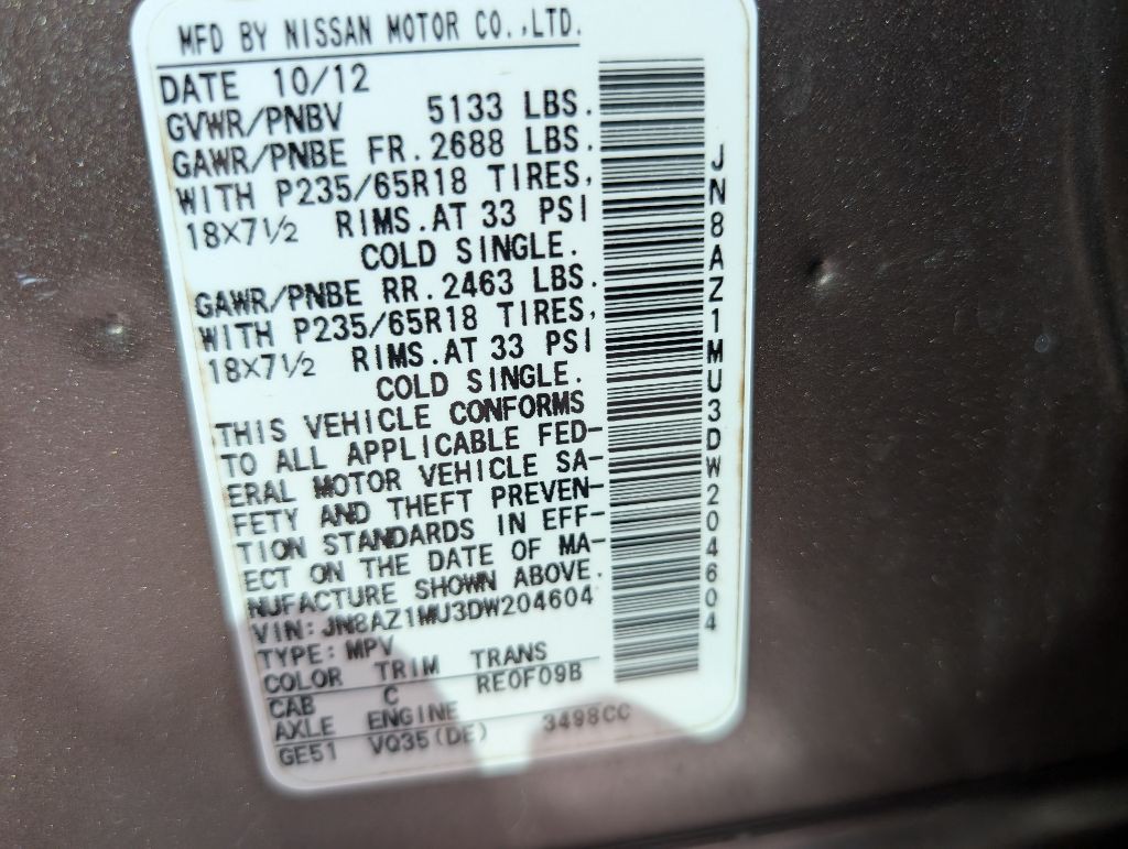 2013 Nissan Murano Image 42