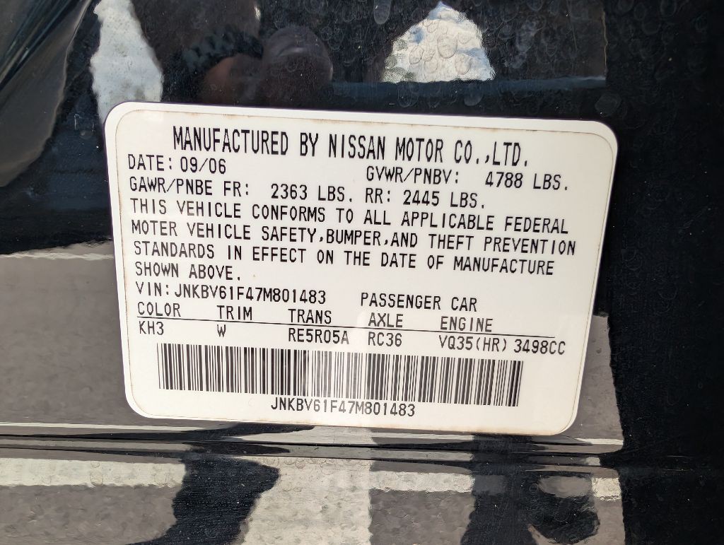 2007 INFINITI G35 Image 44