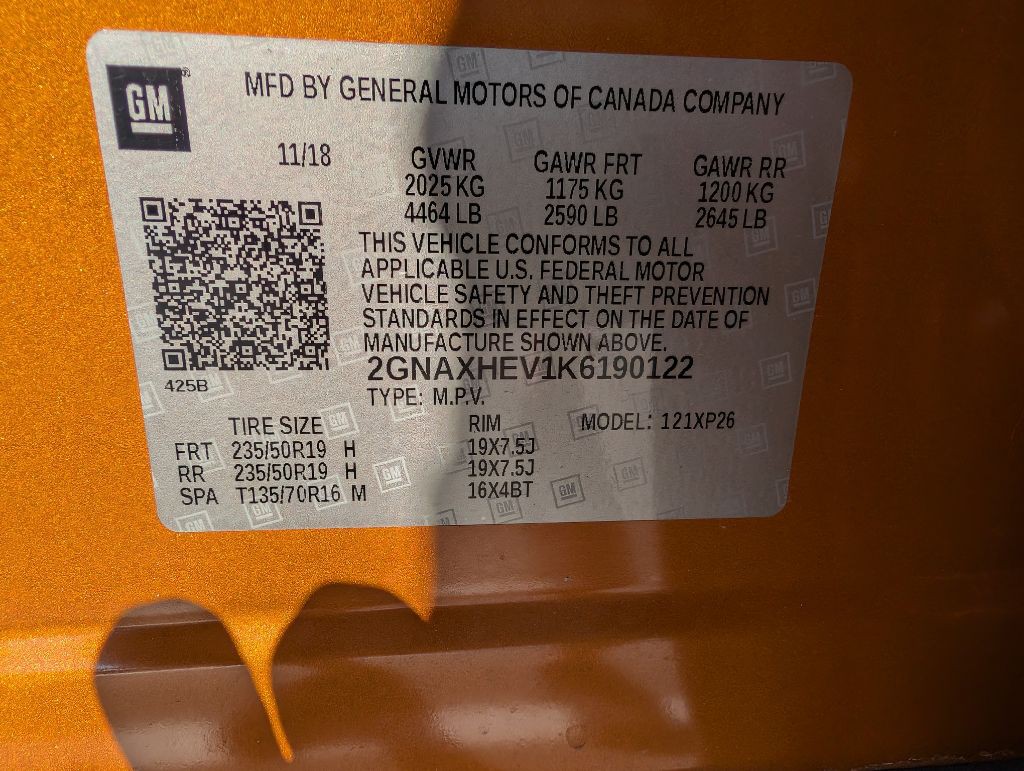 2019 Chevrolet Equinox Image 38