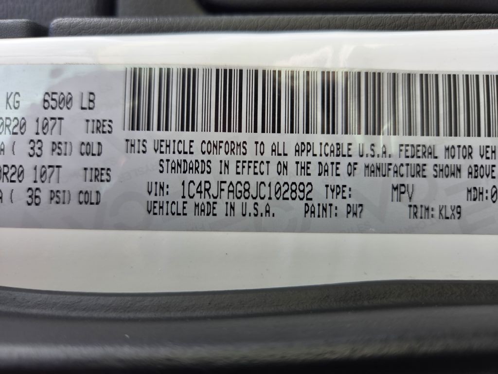 2018 Jeep Grand Cherokee Image 13