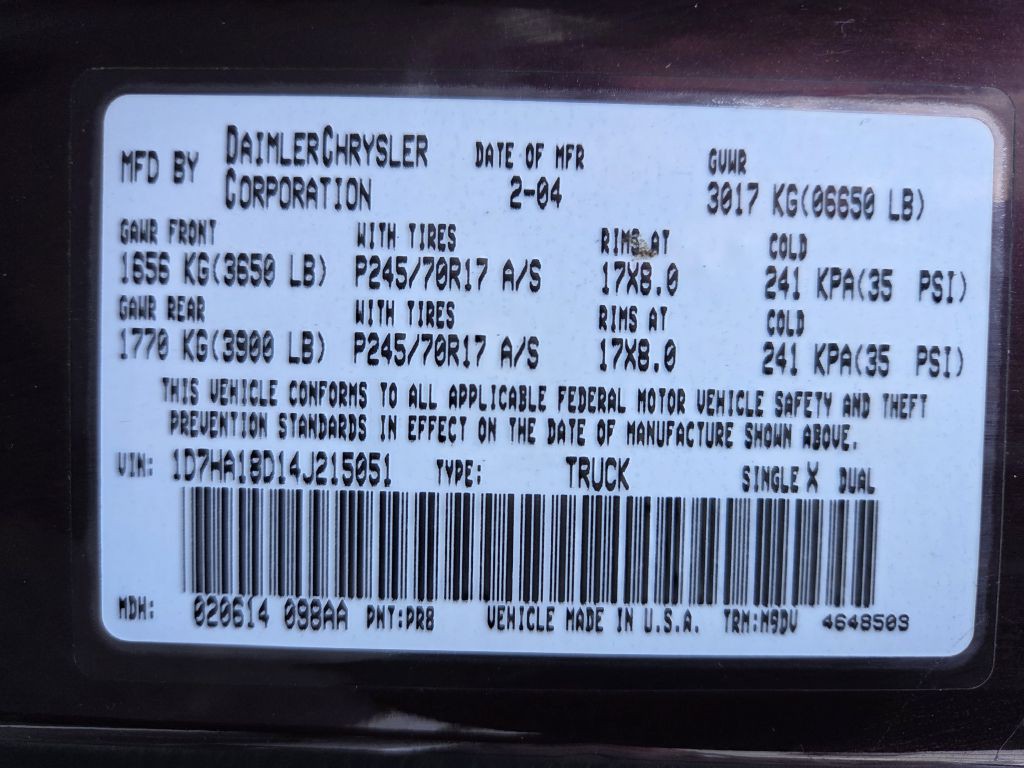 2004 Dodge Ram 1500 Image 13