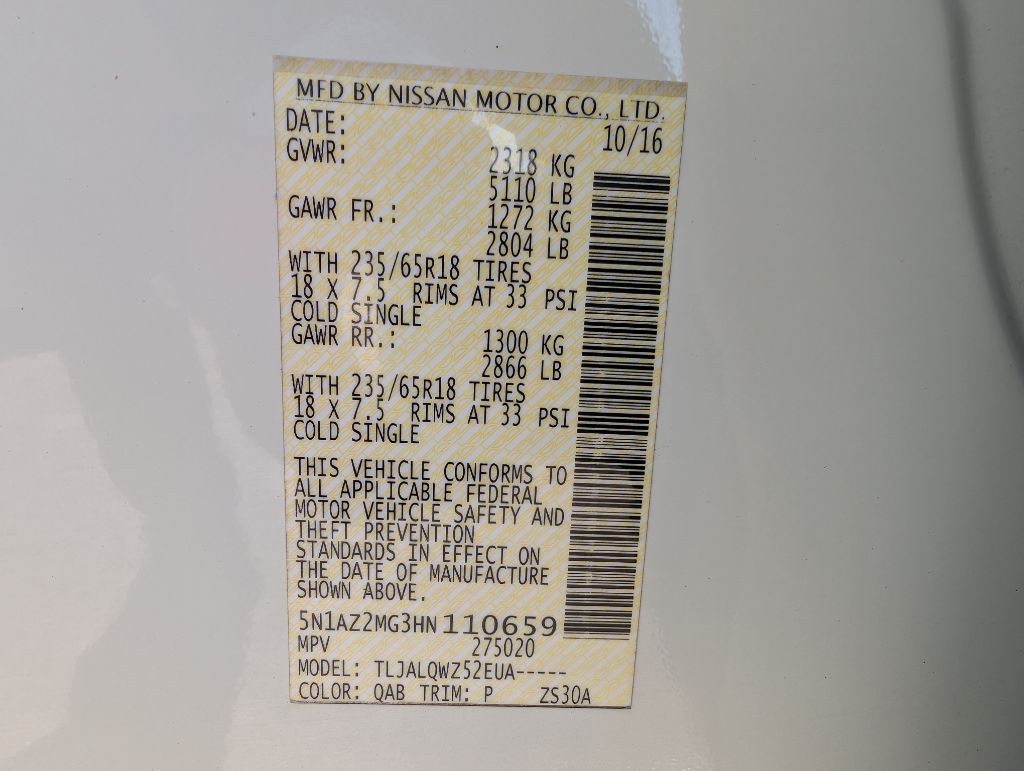 2017 Nissan Murano Image 43