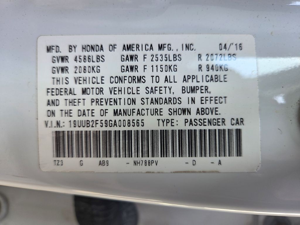 2016 Acura TL Image 11