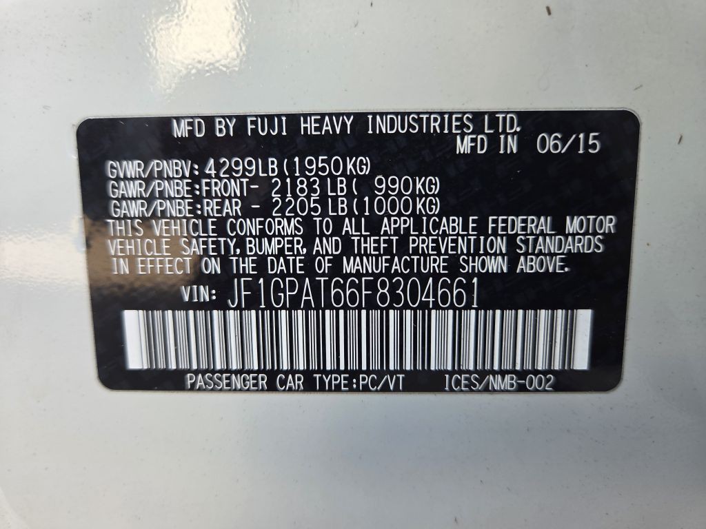 2015 Subaru Impreza Image 11